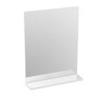 Зеркало Cersanit MELAR 50, с полочкой, без подсветки, цвет белый - Фото 1