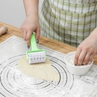 Валик для нарезки теста Доляна «Яркий», 17×8×4.5 см, фактурный, зелёный - Фото 5