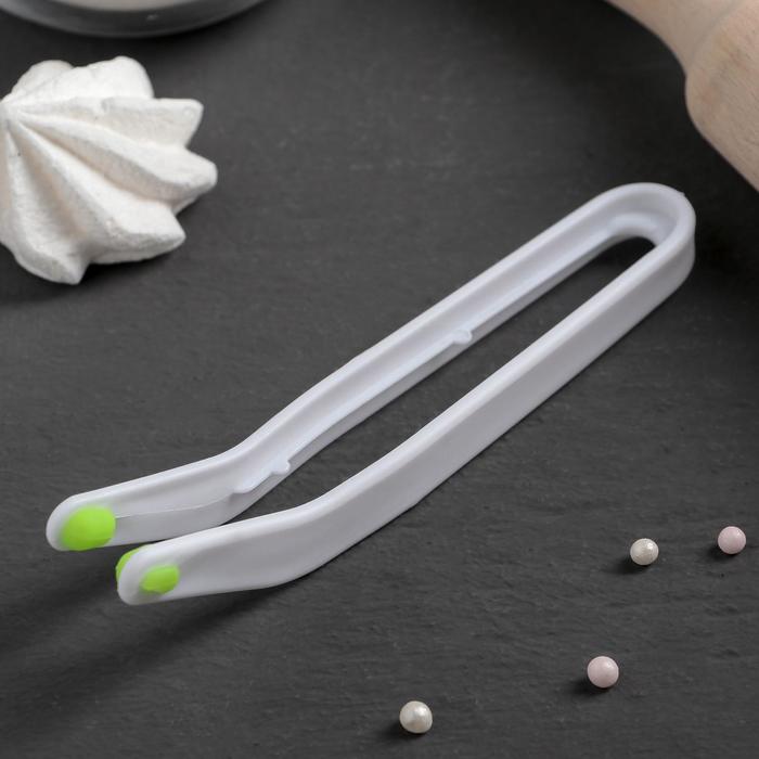 Щипцы кондитерские Доляна, 15×3.5 см, белые - Фото 1