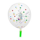 Шар латексный "Конфетти звезды" 3 шт. 12" Прозрачный - Фото 1