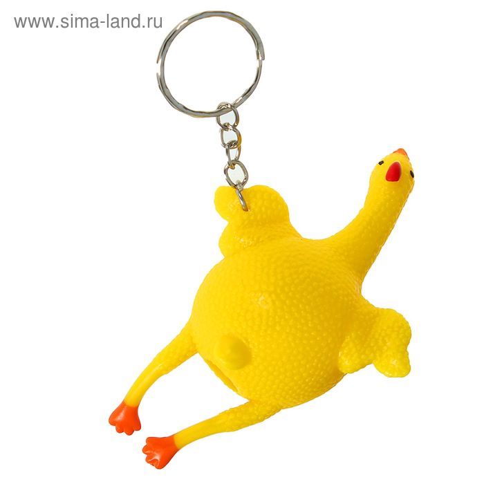 Брелок - антистресс детский «Курица», мялка с водой - Фото 1