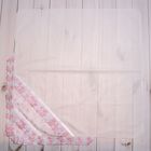 Пеленка-уголок, размер 80*80 см, цвет белый/розовый 05-102/1Н - Фото 2