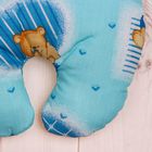 Подушка для мальчика "Калачик" (от 1 мес.), размер 25*23 см, цвет голубой 12-320 - Фото 2