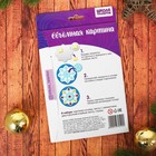 Новогодняя аппликация объёмная 3D "Снеговики" со стразами - Фото 4