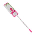 Швабра для мытья пола плоская Доляна «Розы», насадка из микрофибры 43×13 см, телескопическая ручка 68-120 см - Фото 3