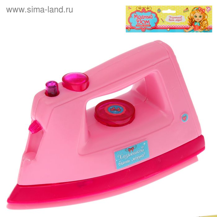 Бытовая техника «Утюг: Классика», световые и звуковые эффекты, работает от батареек, цвета МИКС - Фото 1
