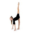 Купальник гимнастический Grace Dance, с шортами, с рукавом 3/4, р. 36, цвет чёрный - Фото 4