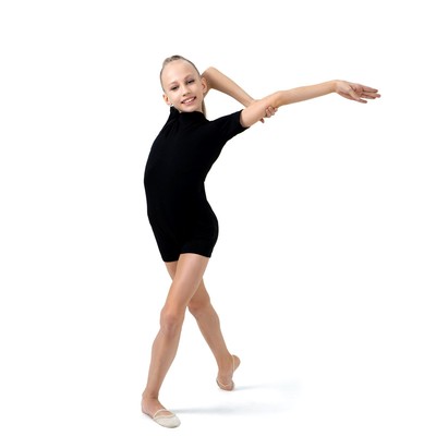 Купальник для гимнастики и танцев Grace Dance, р. 30, чёрный