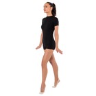 Купальник гимнастический Grace Dance, с шортами, с коротким рукавом, р. 40, цвет чёрный - Фото 2