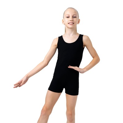 Купальник гимнастический Grace Dance, с шортами, на широких бретелях, р.  38, цвет чёрный (1431661) - Купить по цене от 539.00 руб. | Интернет  магазин SIMA-LAND.RU