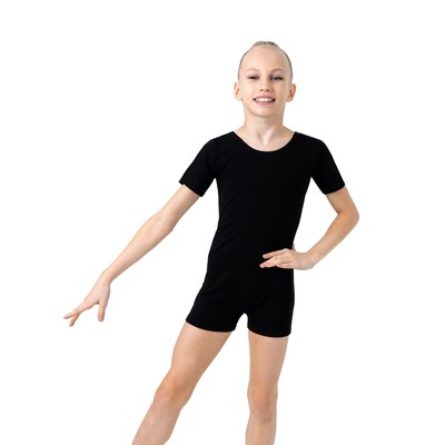 Купальник для гимнастики и танцев Grace Dance, р. 38, чёрный