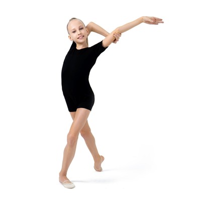 Купальник для гимнастики и танцев Grace Dance, р. 38, чёрный