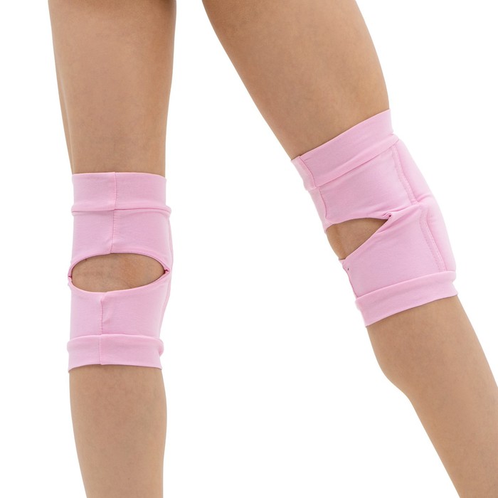 Наколенники для гимнастики и танцев с уплотнителем, размер L (от 15 лет), цвет розовый