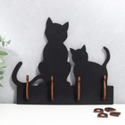 Ключница открытая "Две кошки"  20,5×17,5×3 см МИКС - фото 20663858