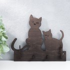 Ключница открытая "Две кошки"  20,5×17,5×3 см МИКС - фото 20663861
