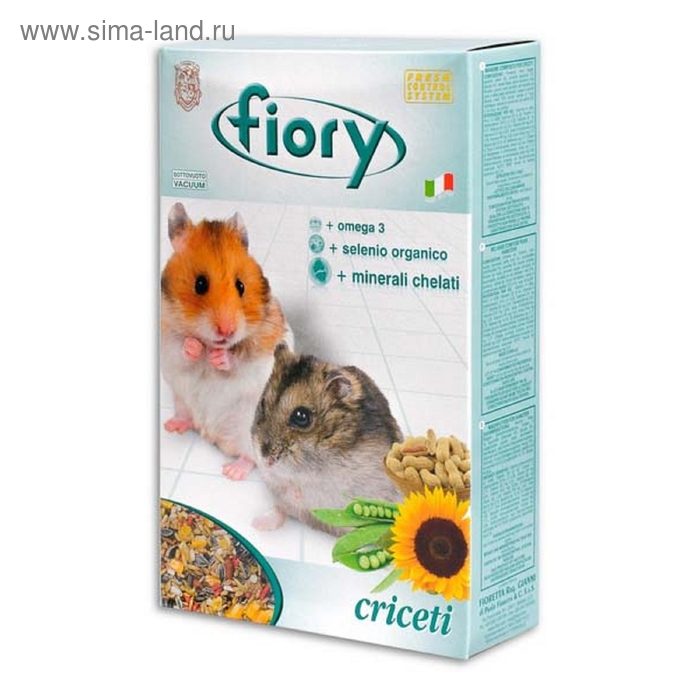 Сухой корм FIORY Criceti для хомяков, 850 г - Фото 1