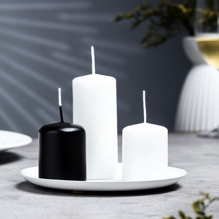 Подсвечник плоский «Чашка», металл, 14 см, белый - Фото 1