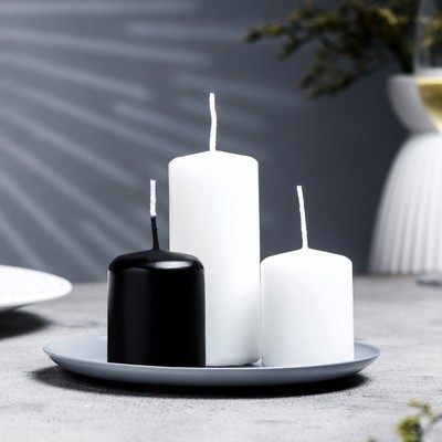 Подсвечник плоский «Чашка», металл, 14 см, серый