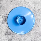 Подсвечник "Круг" металл на 1 свечу, 7х3 см, синий - Фото 4