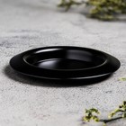 Подсвечник "Чашка" металл, 9,4х1,2 см, черный муар - Фото 2