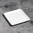 Подсвечник металл "Тарелка", 12,6х12,6х1,3 см, белый - Фото 3
