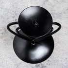 Подсвечник "Гламур" металл на 1 свечу, 9х10,2 см, чёрный - Фото 4