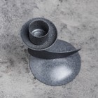 Подсвечник металл на 1 свечу "Демимун", 11х8,5 см, серый - Фото 4