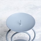 Подсвечник  "Закат" металл на 1 свечу, 8,3х11 см, серый - Фото 4