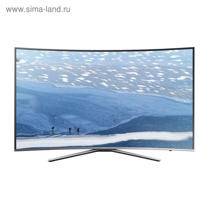 Телевизор Samsung UE43KU6500, LED, 43", серый - Фото 1