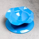 Подсвечник металл на 1 свечу "Кувшинка Н", 3,5х7,3 см, синий - Фото 3