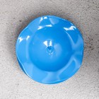 Подсвечник металл на 1 свечу "Кувшинка Н", 3,5х7,3 см, синий - Фото 4