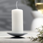 Подсвечник "Лотос" металл на 1 свечу "Лотос", 7,5х2 см, серый - фото 297805625