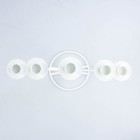 Подсвечник металл на 5 свечей "Салют-Виват", 34х32 см, белый - Фото 3