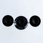 Подсвечник "Трио" металл на 3 свечи, 17х18 см, чёрный - Фото 3