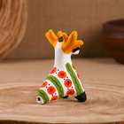 Дымковская игрушка «Свистулька олень» 9 см - Фото 5