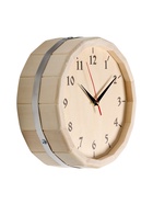 Часы банные классические «Бочонок», кварцевые, дерево - Фото 4