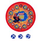 Дартс "Человек-паук", d=28 см, 3 мяча-липучки - Фото 1