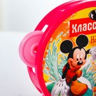 Бубен "Весёлые нотки", Клуб Микки мауса, d=10 см, МИКС - Фото 2