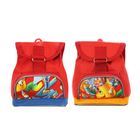 Рюкзак детский на стяжке шнурком "Карандаш", 1 отдел, 1 наружный карман, рисунок МИКС, красный - Фото 2