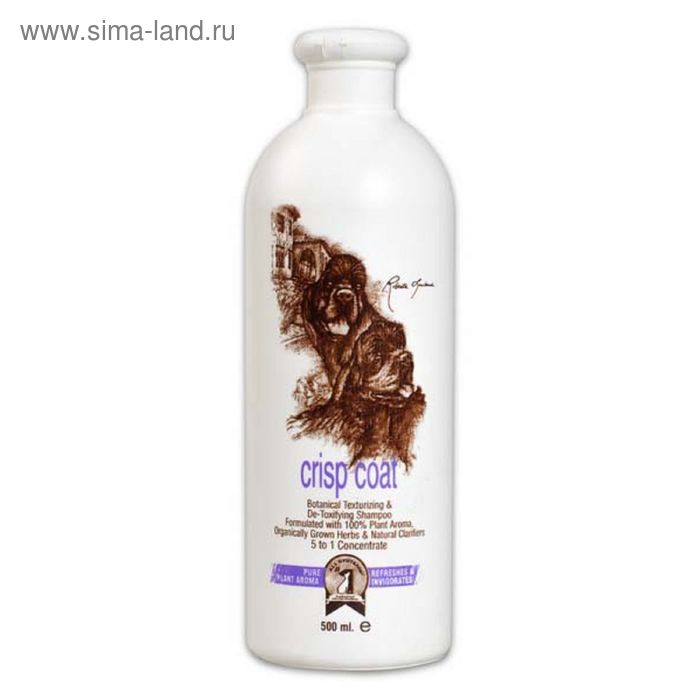 Шампунь 1 All Systems Crisp coat Shampoo  для жесткой шерсти, 500 мл - Фото 1