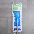 Швабра для мытья пола плоская Доляна, насадка из микрофибры 42×12 см, телескопическая стальная ручка 72-124 см, цвет МИКС - Фото 11