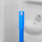 Швабра для мытья пола плоская Доляна, насадка из микрофибры 42×12 см, телескопическая стальная ручка 72-124 см, цвет МИКС - Фото 9