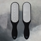 Пилка для пяток, лазерная, двусторонняя, прорезиненная ручка, 25.5 см, чёрная - Фото 7