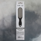 Пилка для пяток, лазерная, двусторонняя, прорезиненная ручка, 25.5 см, чёрная - Фото 9