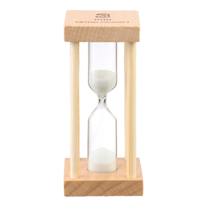 Песочные часы "Африн", на 3 минуты, 8.5 х 4 см, белый песок - Фото 1