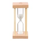 Песочные часы "Африн", на 5 минут, 8.5 х 4 см, белый песок - фото 8484894