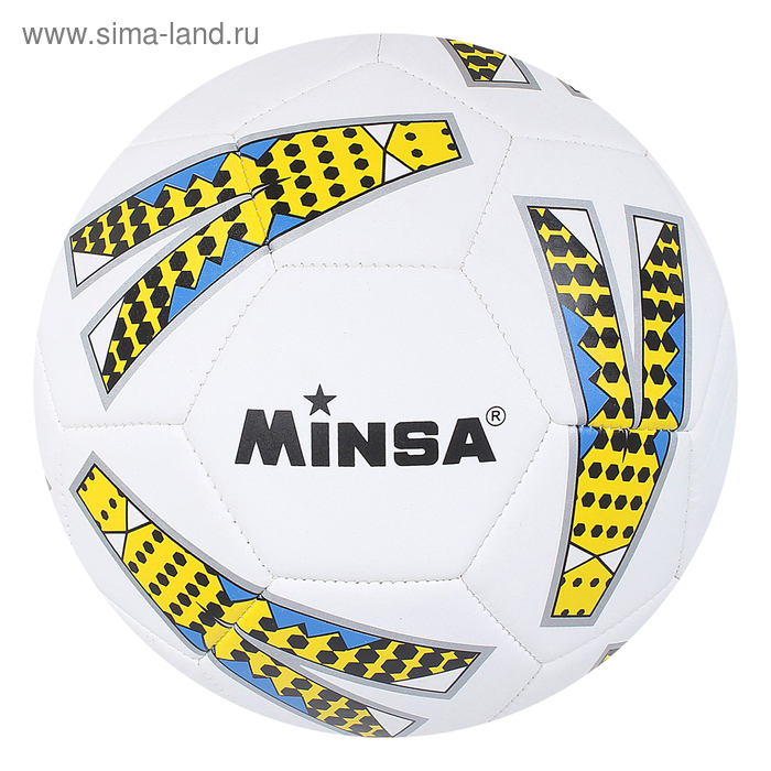 Мяч футбольный Minsa, 32 панели, PVC, машинная сшивка, размер 5 - Фото 1