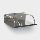 Мыльница настенная, 14.5×11.5×5 см, сталь - Фото 1