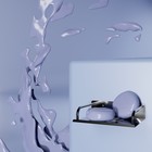 Мыльница настенная, 14.5×11.5×5 см, сталь - Фото 6