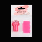 Набор для стемпинга, 2 предмета: штампик, скребок, розовый МИКС - Фото 5